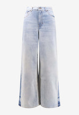 Chloé Logo Patch Flared Jeans  Blue 24WDP02151_49V