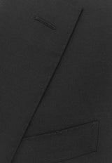 Corneliani Single-Breasted Wool Suit Black 9378019318414_001