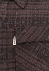 Represent Madras Long-Sleeved Flannel Shirt Brown MLM2158_064