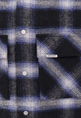 Represent Plaid Check Overshirt Blue MLM2136_224