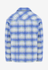 Represent Checked Oversized Jacket Blue MLM2160_196