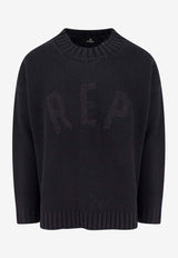 Represent REP Rib Knit Wool Sweater Black MLM3177_001