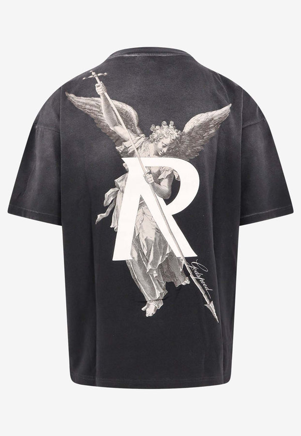 Represent Archangel Print Vintage T-shirt Black MLM4650_230