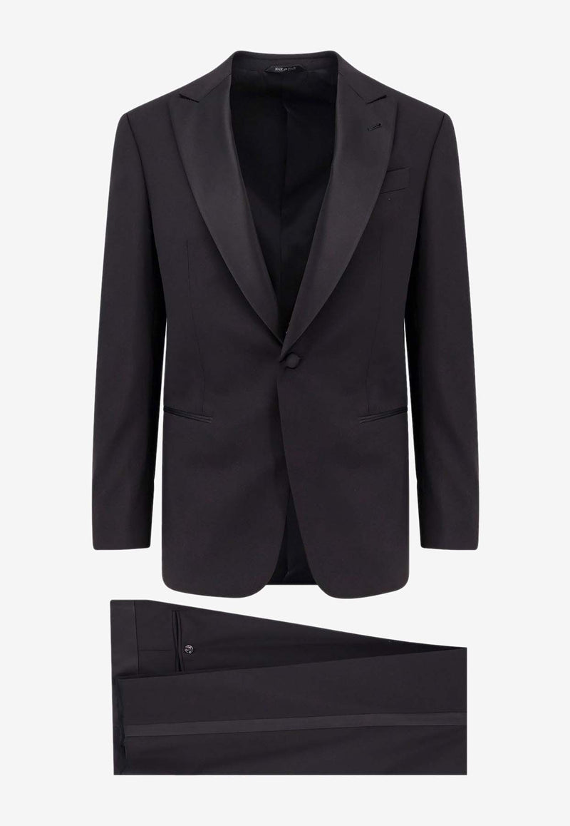 Giorgio Armani Single-Breasted Wool Suit Black GM000045TE10047_UC001