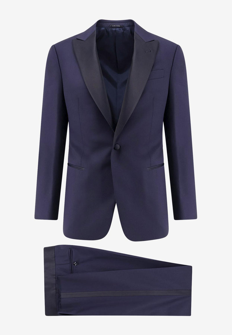 Giorgio Armani Single-Breasted Tuxedo Suit Blue GM000045TE10047_UB109