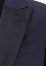 Giorgio Armani Single-Breasted Tuxedo Suit Blue GM000045TE10047_UB109