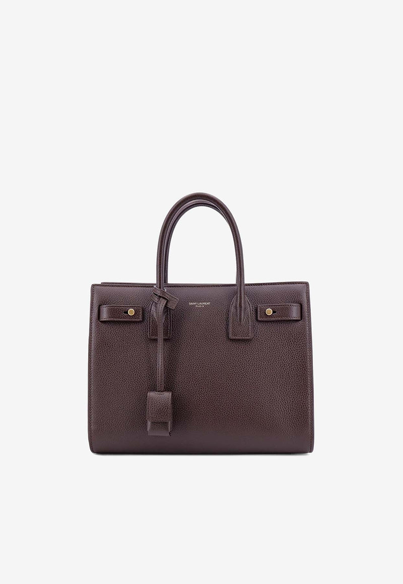 Saint Laurent Baby Sac De Jour Calf Leather Top Handle Bag Brown 717448DTI0W_2877