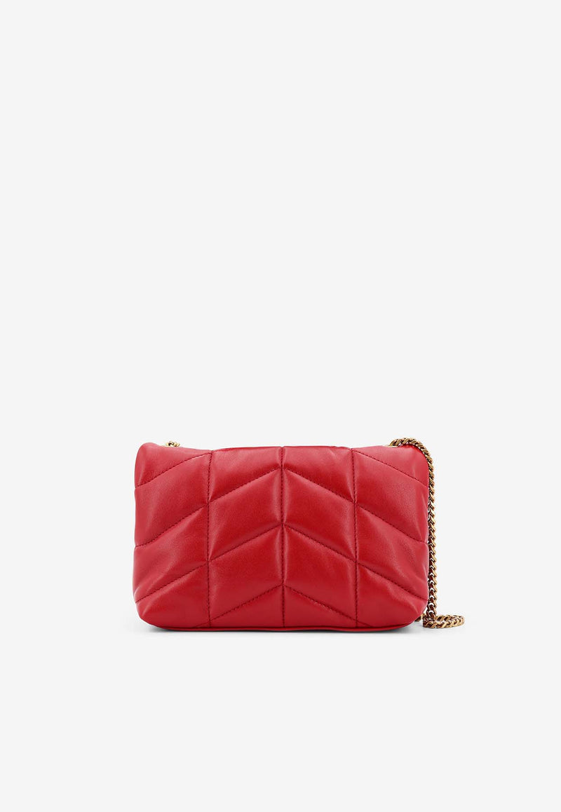 Saint Laurent Toy Puffer Nappa Leather Shoulder Bag Red 7593371EL07_6937