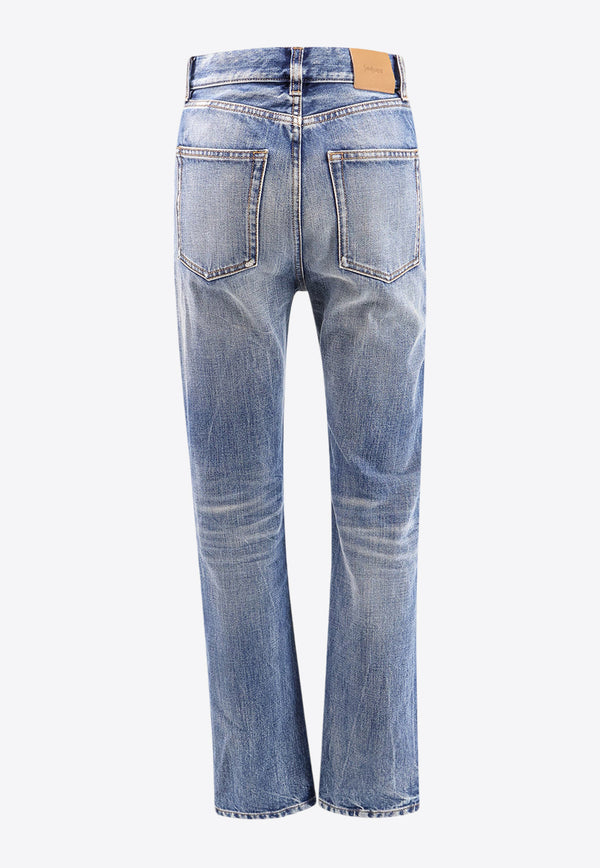 Saint Laurent Straight-Leg Basic Jeans Blue 807142Y28EA_4093