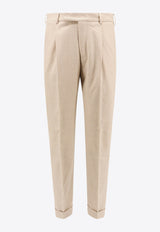 PT Torino Straight-Leg Tailored Pants Beige CORFZAZ40FWDTO03_0020