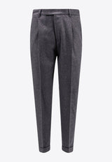 PT Torino Straight-Leg Tailored Pants Gray CORFZAZ40FWDTO03_0260