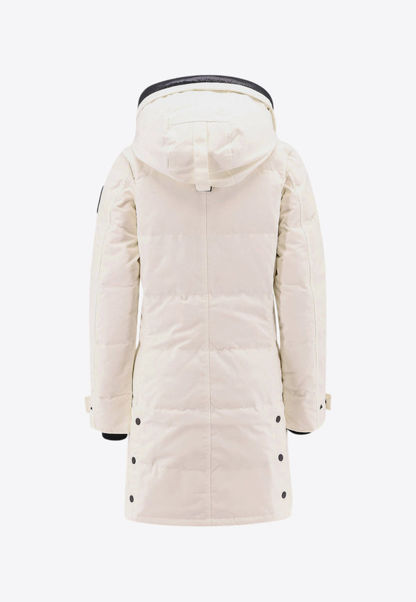 Canada Goose Shelburne Zip-Up Hooded Padded Jacket White CG3802WB51_433