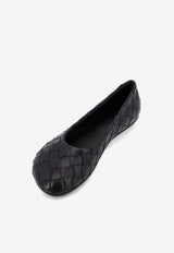 Bottega Veneta Intrecciato Leather Ballet Flats Black 806850V2ED0_1000