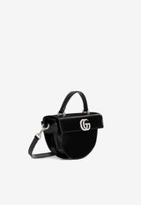 Gucci Small Half-Moon Top Handle Bag Black 805815AADVW_1000