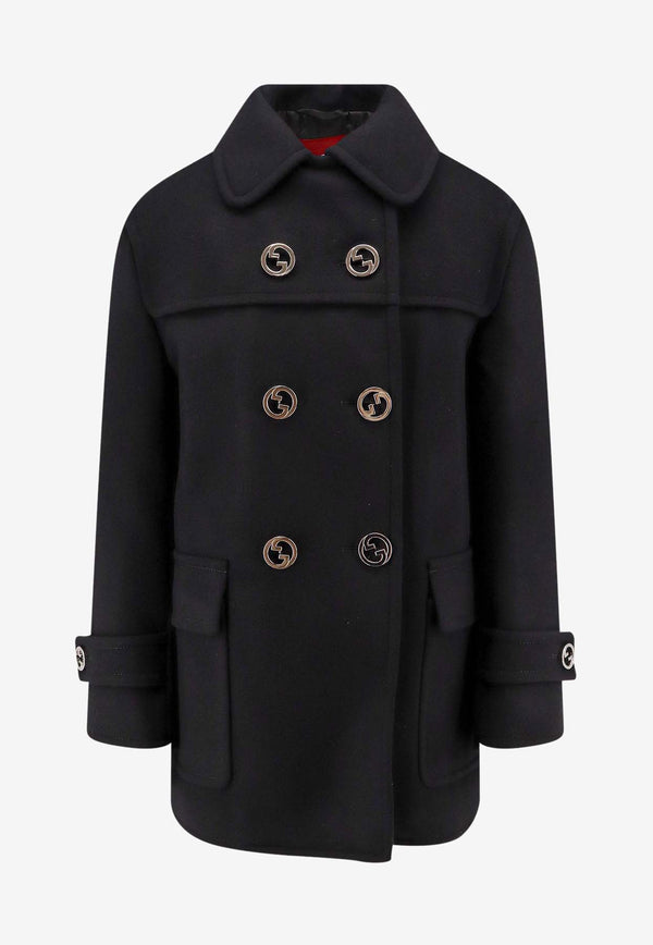 Gucci Batavia Double-Breasted Wool Coat Black 806858Z7AB2_1000