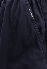 Balenciaga Wide-Leg Cargo Pants Blue 808895TBP01_4063