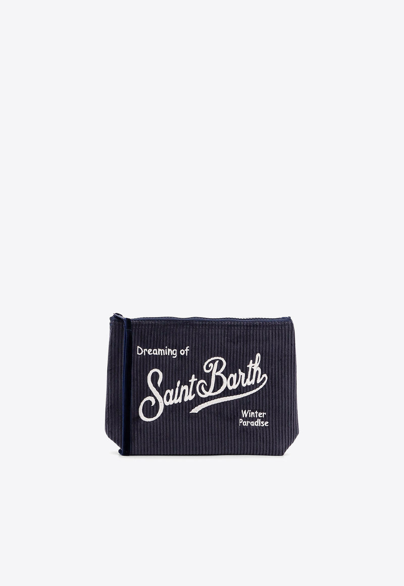 Aline Logo-Embroidered Pouch Bag MC2 Saint Barth ALI000200356G_61