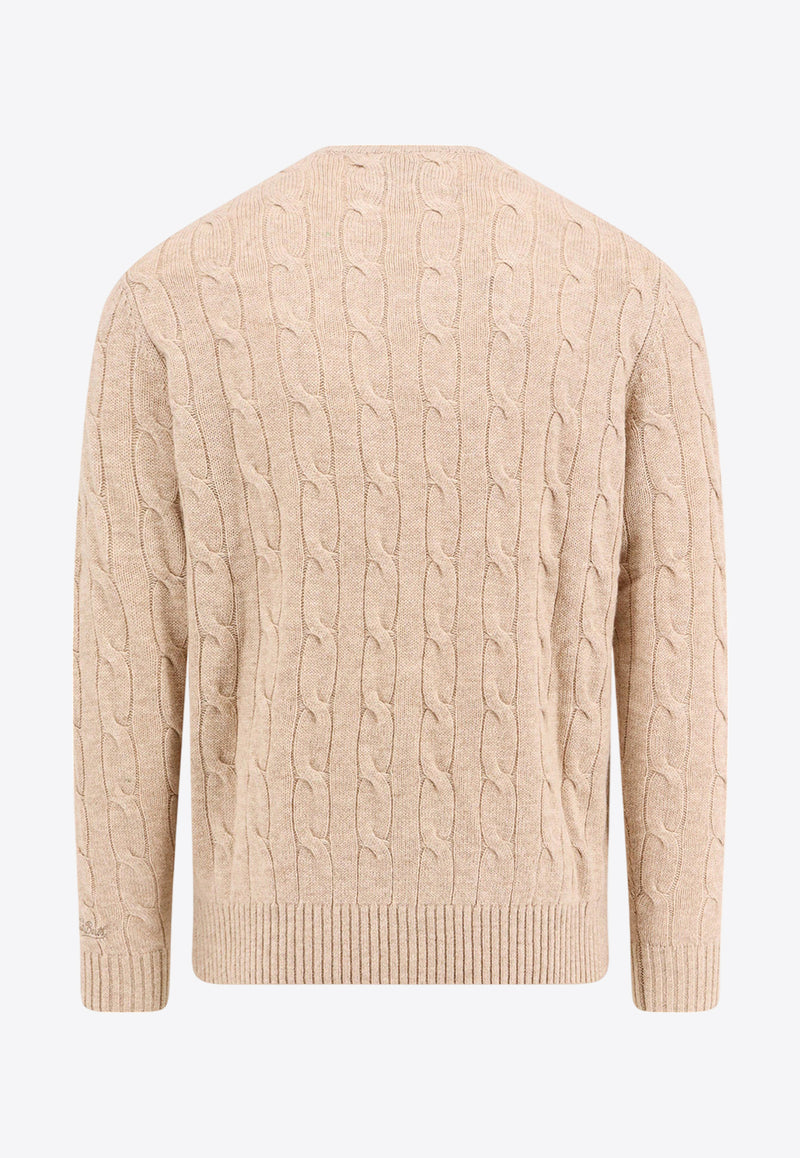 Cable-Knit Crewneck Sweater MC2 Saint Barth REGE00300033G_11