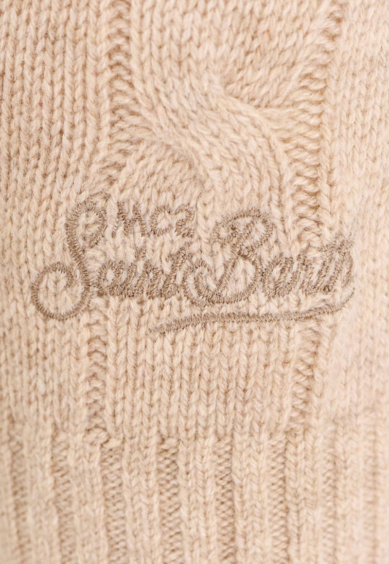 Cable-Knit Crewneck Sweater MC2 Saint Barth REGE00300033G_11