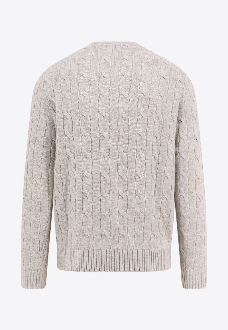 Cable-Knit Crewneck Sweater MC2 Saint Barth REGE00300856G_15