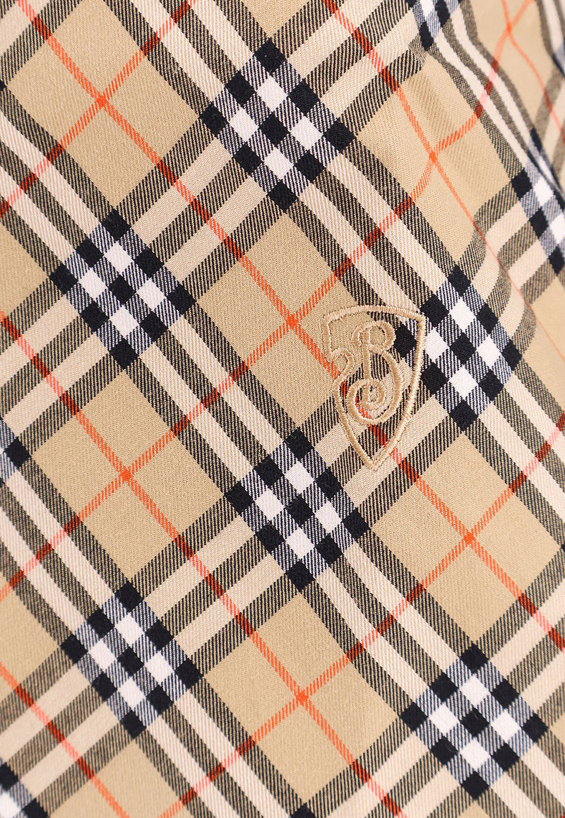 Burberry Vintage Check Long-Sleeved Shirt Beige 8098252_B9368