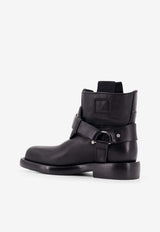 Burberry Cobble Leather Ankle Boots Black 8101287_A1189