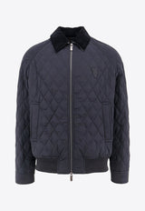 Burberry Quilted Nylon Zip-Up Jacket  Black 8096914_A1189