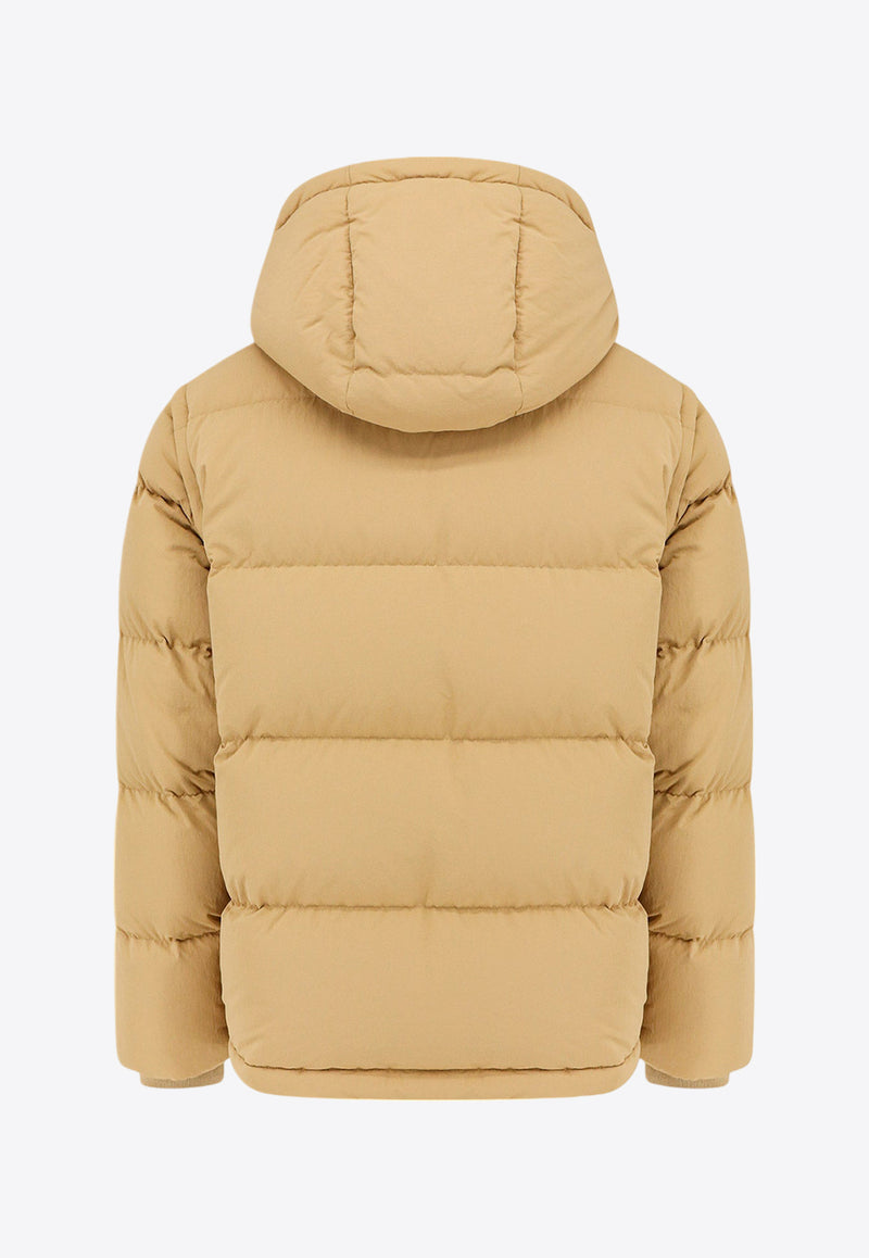 Burberry Puffer Jacket with Detachable Sleeves Beige 8097944_C1544