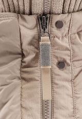 Brunello Cucinelli Hooded Zip-Up Down Jacket Beige MD5997921_CJU49