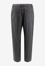 Brunello Cucinelli Straight-Leg Tailored Pants Gray MD588P8632_C032