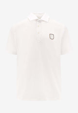 Brunello Cucinelli Logo Patch Polo T-shirt White MW8573937T_CJW12