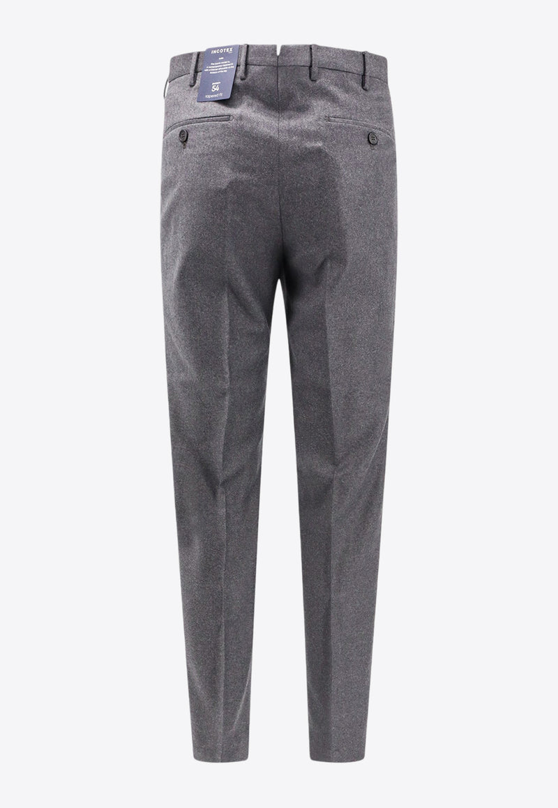 Incotex Straight-Leg Tailored Pants Gray ZX541T1645B_921