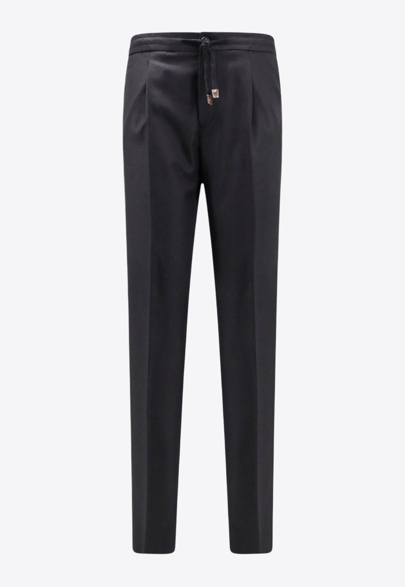 Incotex Straight-Leg Tailored Pants Black 1T00781645B_990