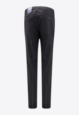 Incotex Straight-Leg Tailored Pants Black 1T00781645B_990