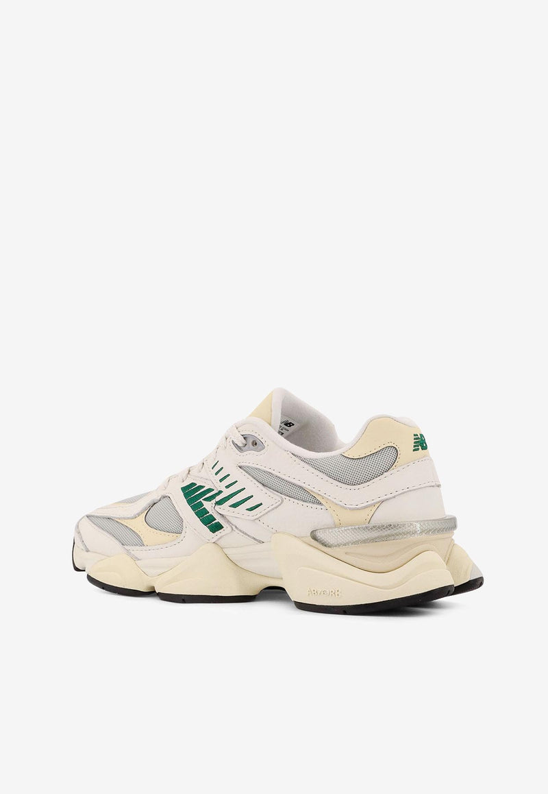 New Balance 9060 Leather and Mesh Sneakers White U9060ESE_OFFWHITE