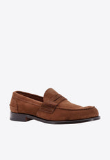 Church's Pembrey Suede Penny Loafers Brown EDB0039VE_F0ADV