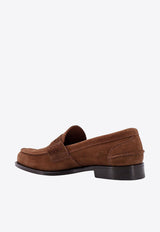 Church's Pembrey Suede Penny Loafers Brown EDB0039VE_F0ADV