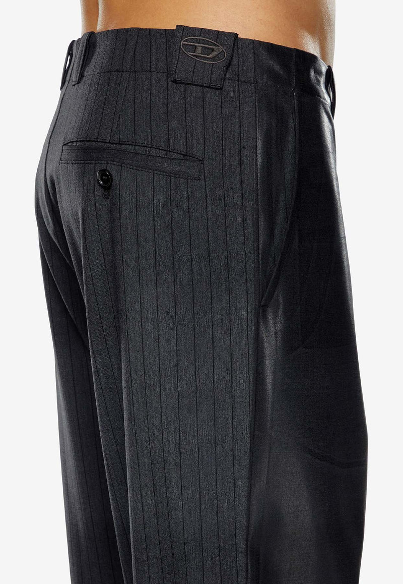 Diesel P-Stanley Striped Pants Black A141460IPAA_93R