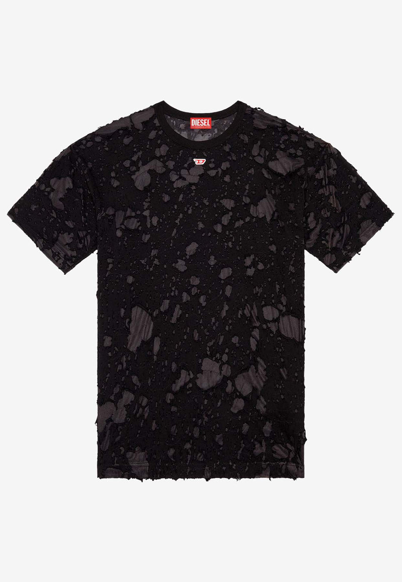 Diesel T-Boxt Ripped Effect T-shirt Black A148740JHAN_9XX