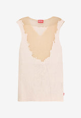 Diesel K-Orazio Devoré Panel Tank Top Beige A171640JQAI_129