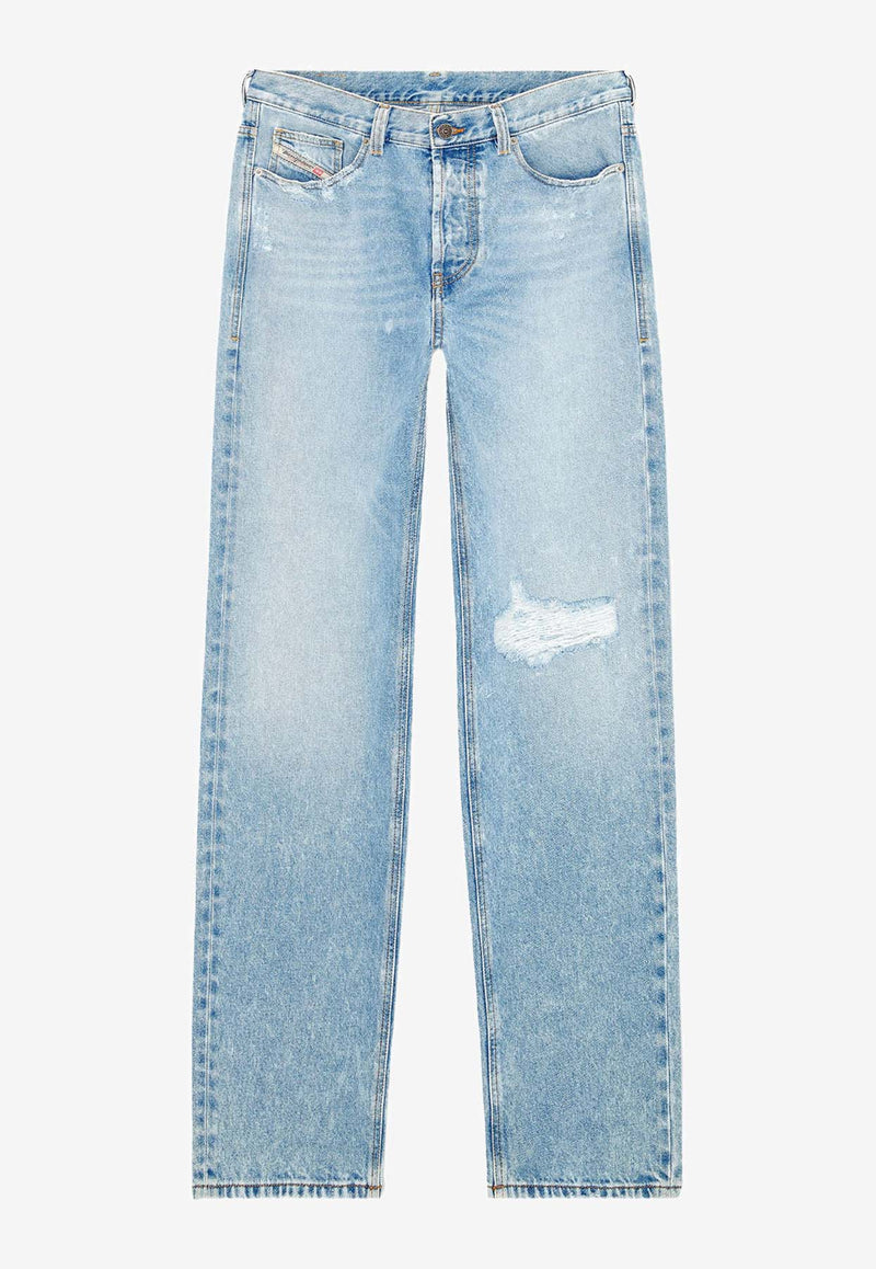 Diesel Straight-Leg Ripped Jeans Blue A0356409J80_01