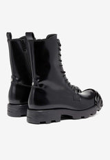 Diesel Hammer Leather Ankle Boots Black Y03228P4471_T8013