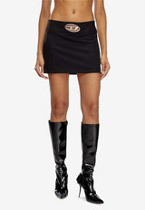 Diesel O-Dixy Ribbed Mini Skirt Black A143880PHAL_9XX