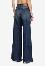 Diesel 1978 D-Akemi Wide-Leg Jeans Blue A0362409J45_01