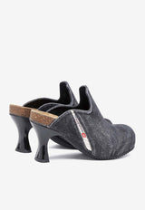 Diesel Woodstock 80 Denim Mules Black Y03372P3997_T8013