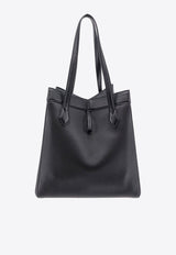 Fendi Large Origami Grained Leather Tote Bag Black 8BH415APZA_F0KUR