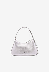 Givenchy Small Lucky Lock Metallic Shoulder Bag Silver BB511JB1ZB_934