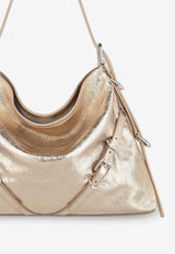 Givenchy Medium Voyou Metallic Leather Shoulder Bag Gold BB50SSB1ZB_769