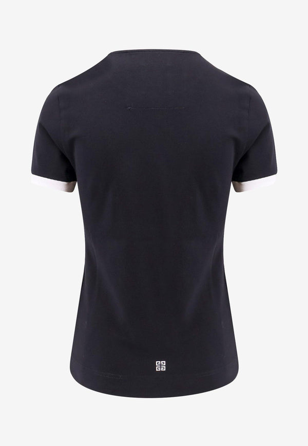 Givenchy Archetype Slim Logo T-shirt Black BW70BF3YAC_004