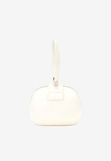 Self-Portrait Crystal Bow Satin Clutch Cream RS25306AC_CREAM